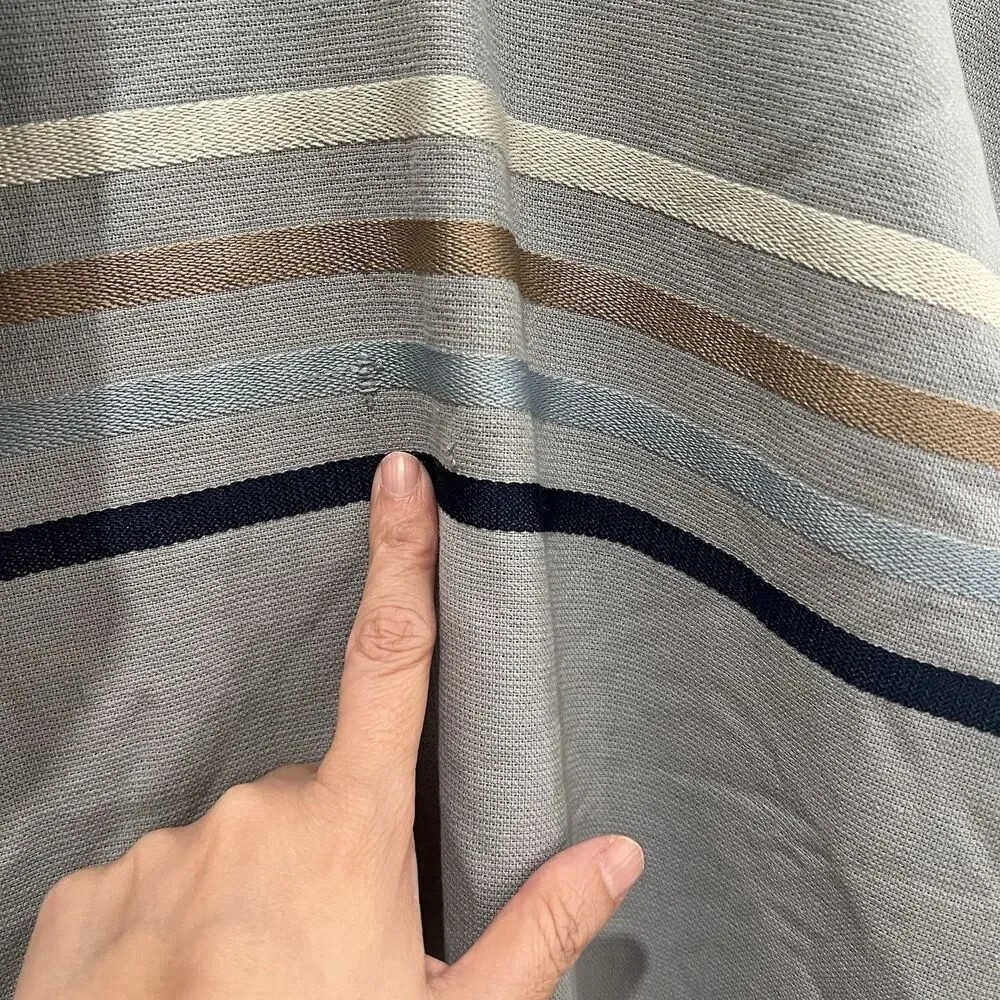 Sand Cloud Border Classic Stripe Hooded Poncho - 2026 - Grey - Picture 5 of 9